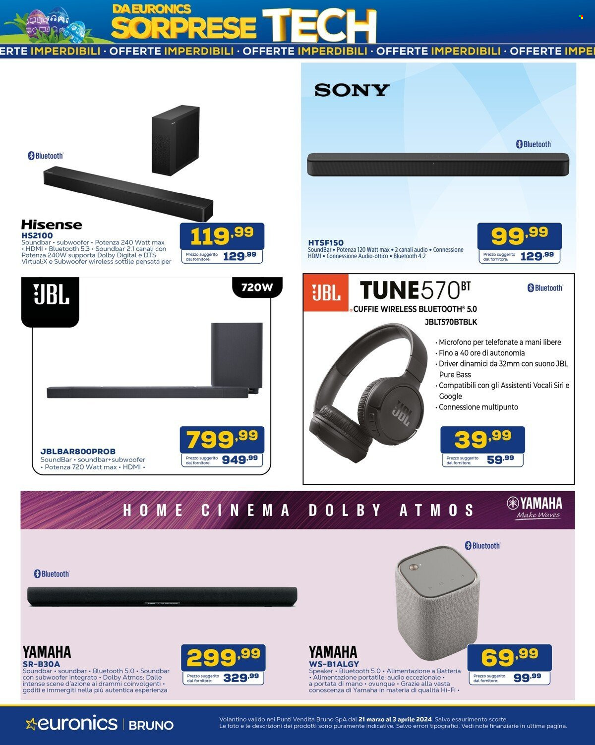 Volantino Euronics - 21/3/2024 - 3/4/2024. Pagina 22
