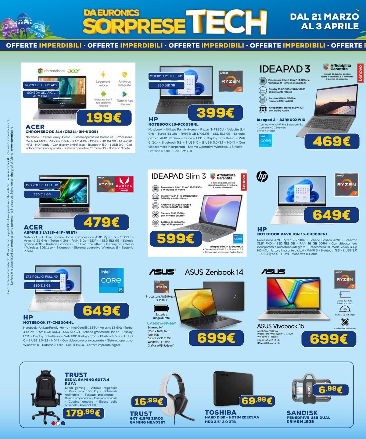 Volantino Euronics - 21/3/2024 - 3/4/2024. Pagina 12