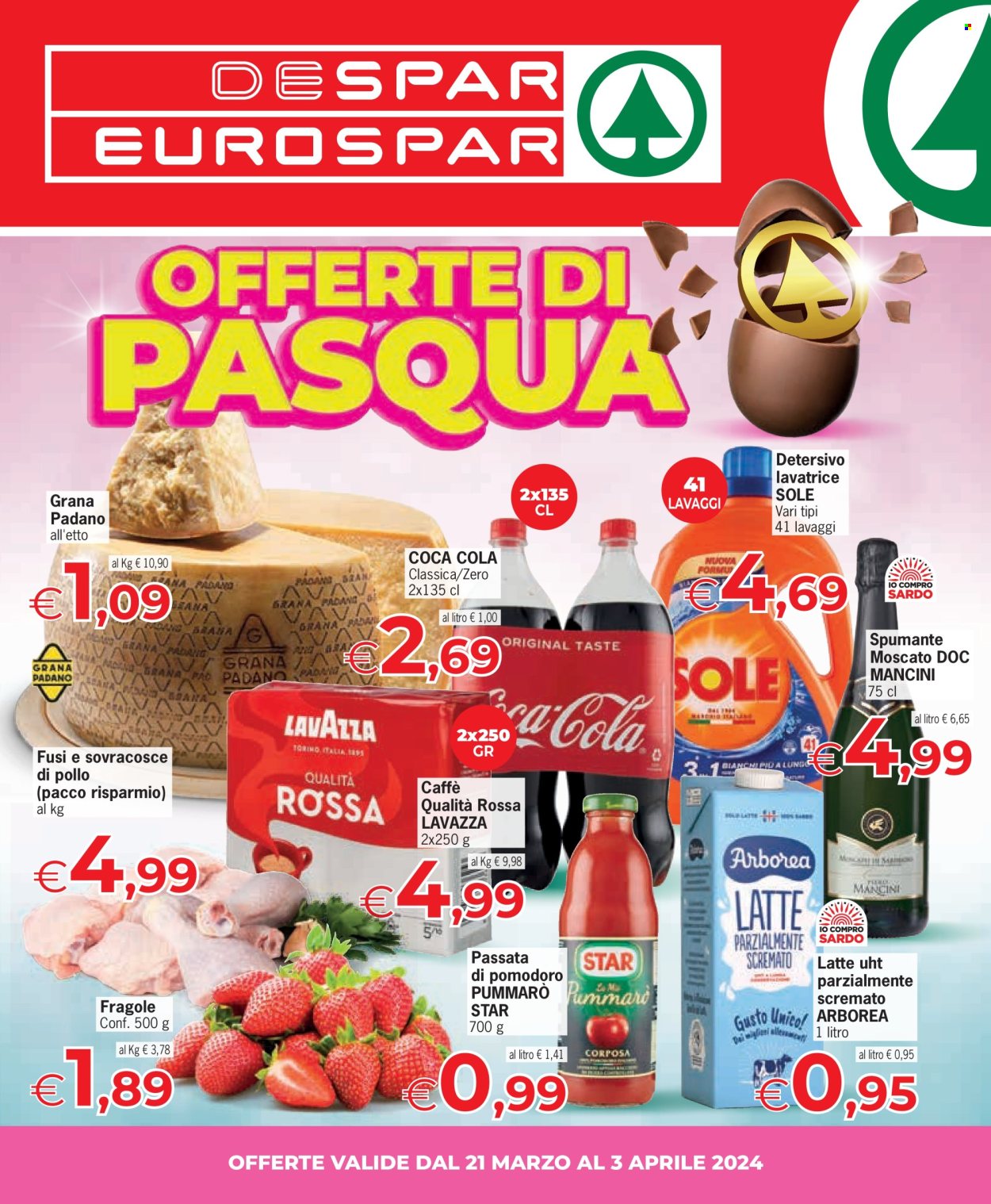 Volantino Eurospar - 21/3/2024 - 3/4/2024. Pagina 1