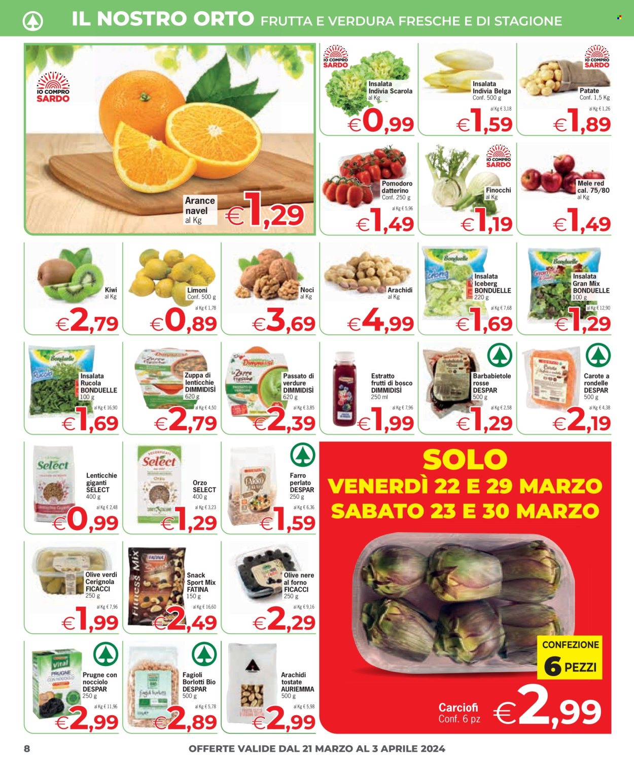 Volantino Eurospar - 21/3/2024 - 3/4/2024. Pagina 8