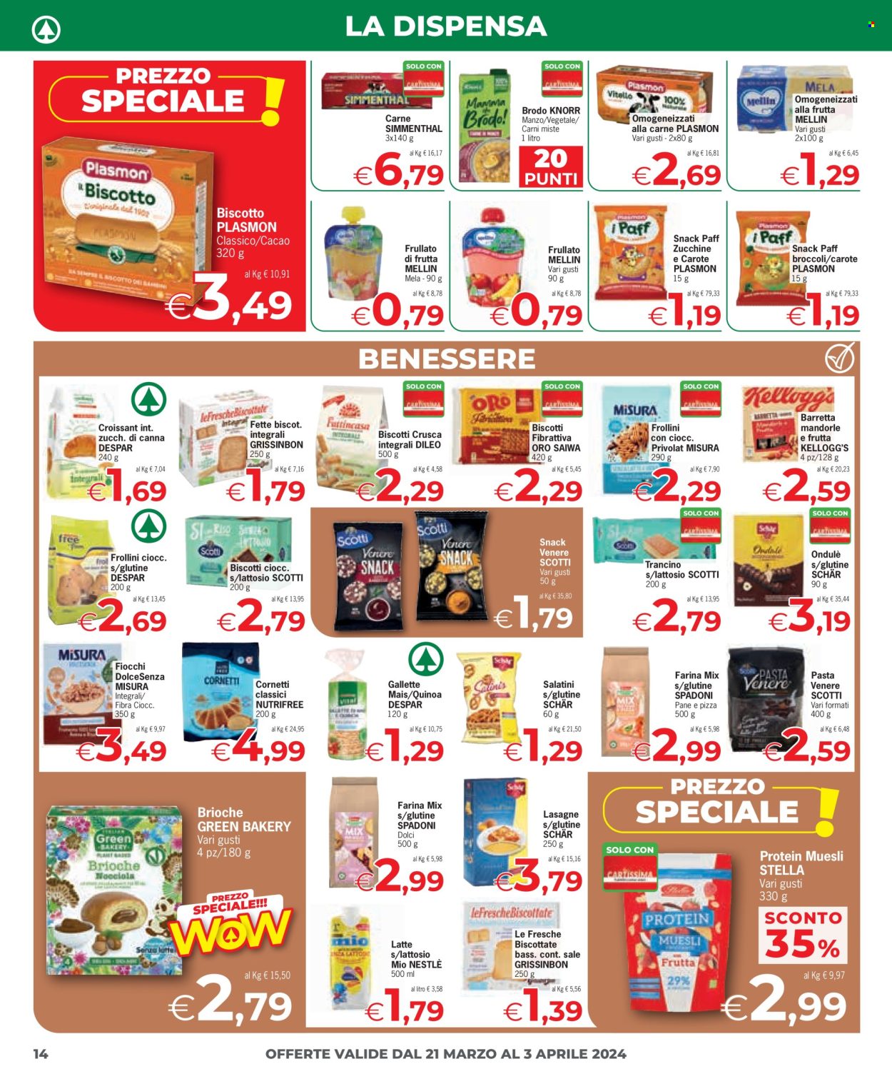 Volantino Eurospar - 21/3/2024 - 3/4/2024. Pagina 14