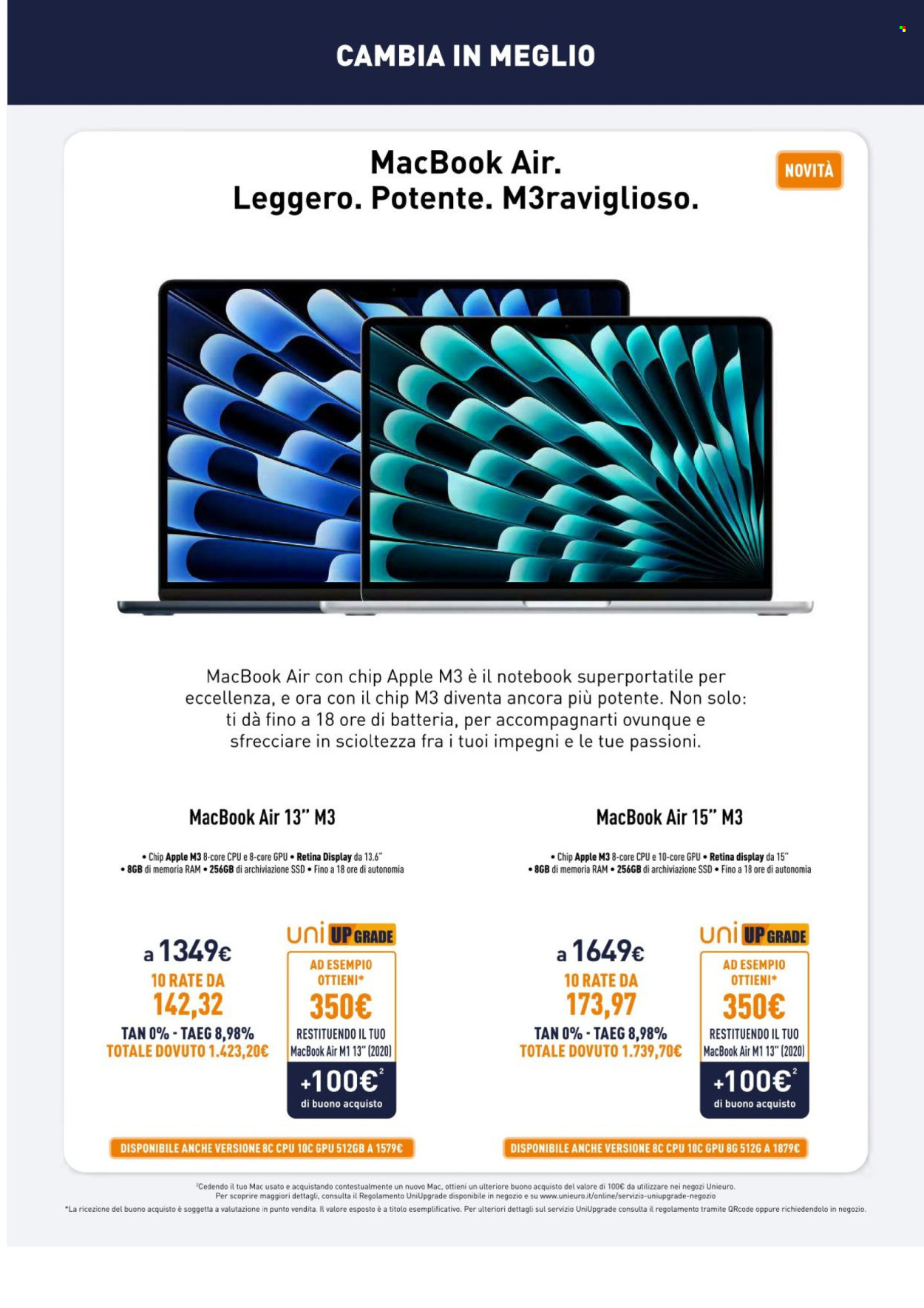 Volantino Unieuro - 22/3/2024 - 28/3/2024. Pagina 11