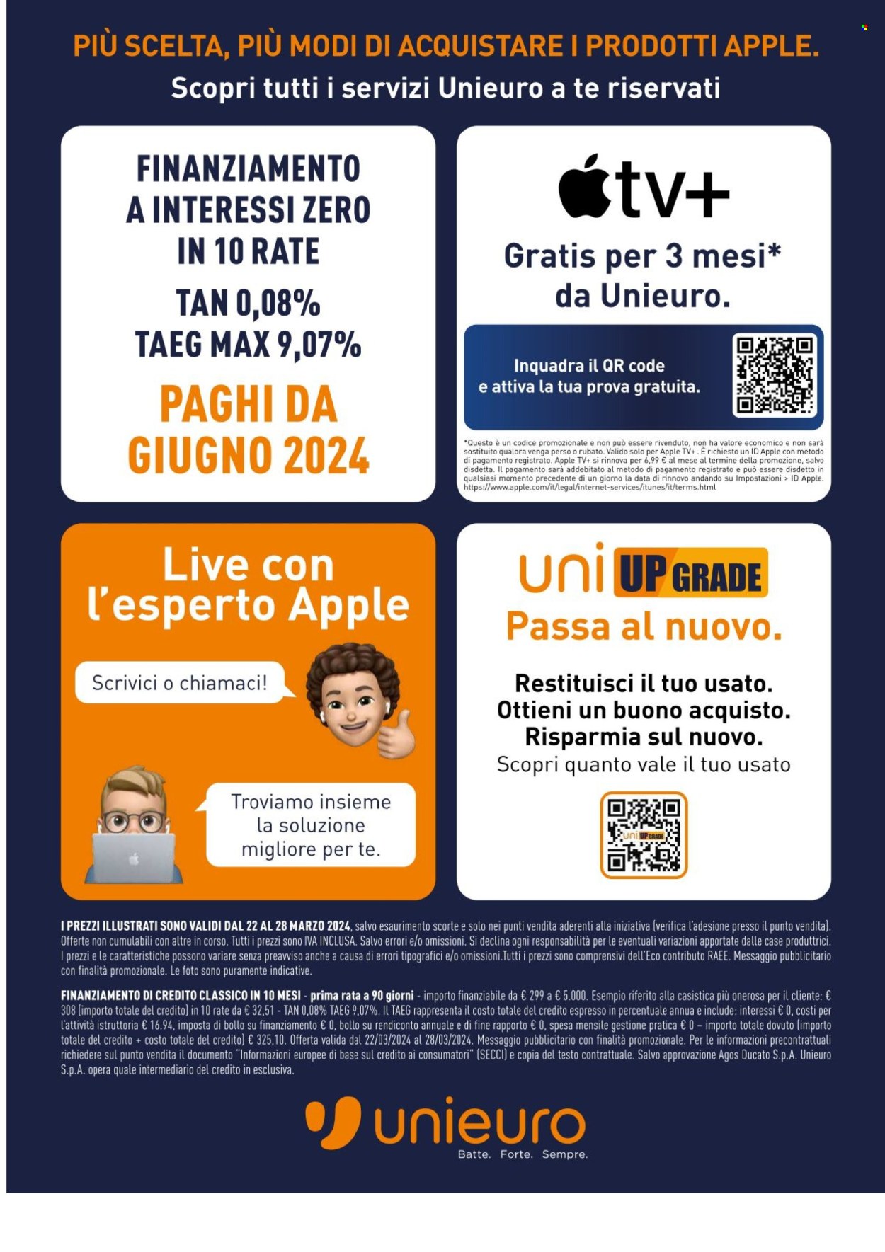 Volantino Unieuro - 22/3/2024 - 28/3/2024. Pagina 20