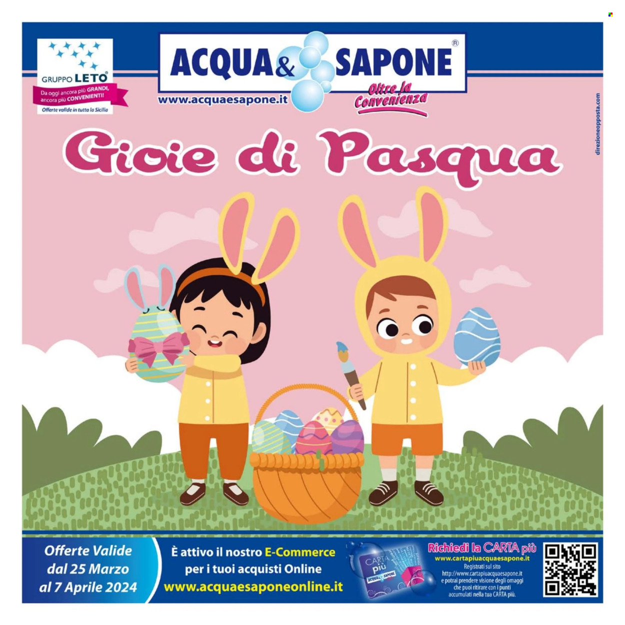 Volantino Acqua & Sapone - 25/3/2024 - 7/4/2024. Pagina 1