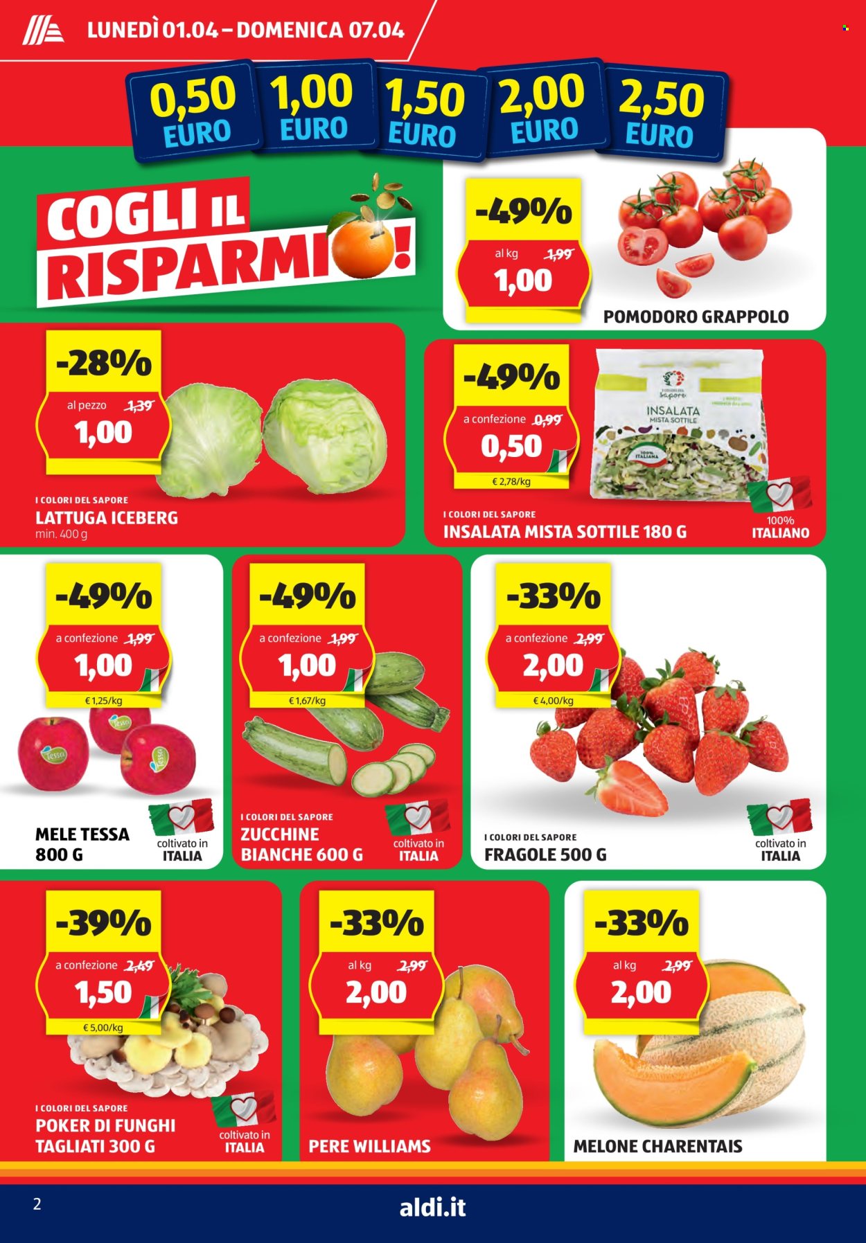 Volantino Aldi - 1/4/2024 - 7/4/2024. Pagina 2