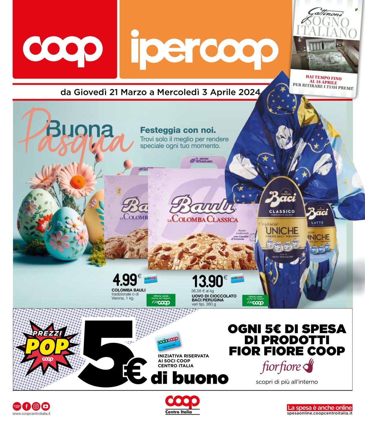 Volantino Coop - 21/3/2024 - 3/4/2024. Pagina 1