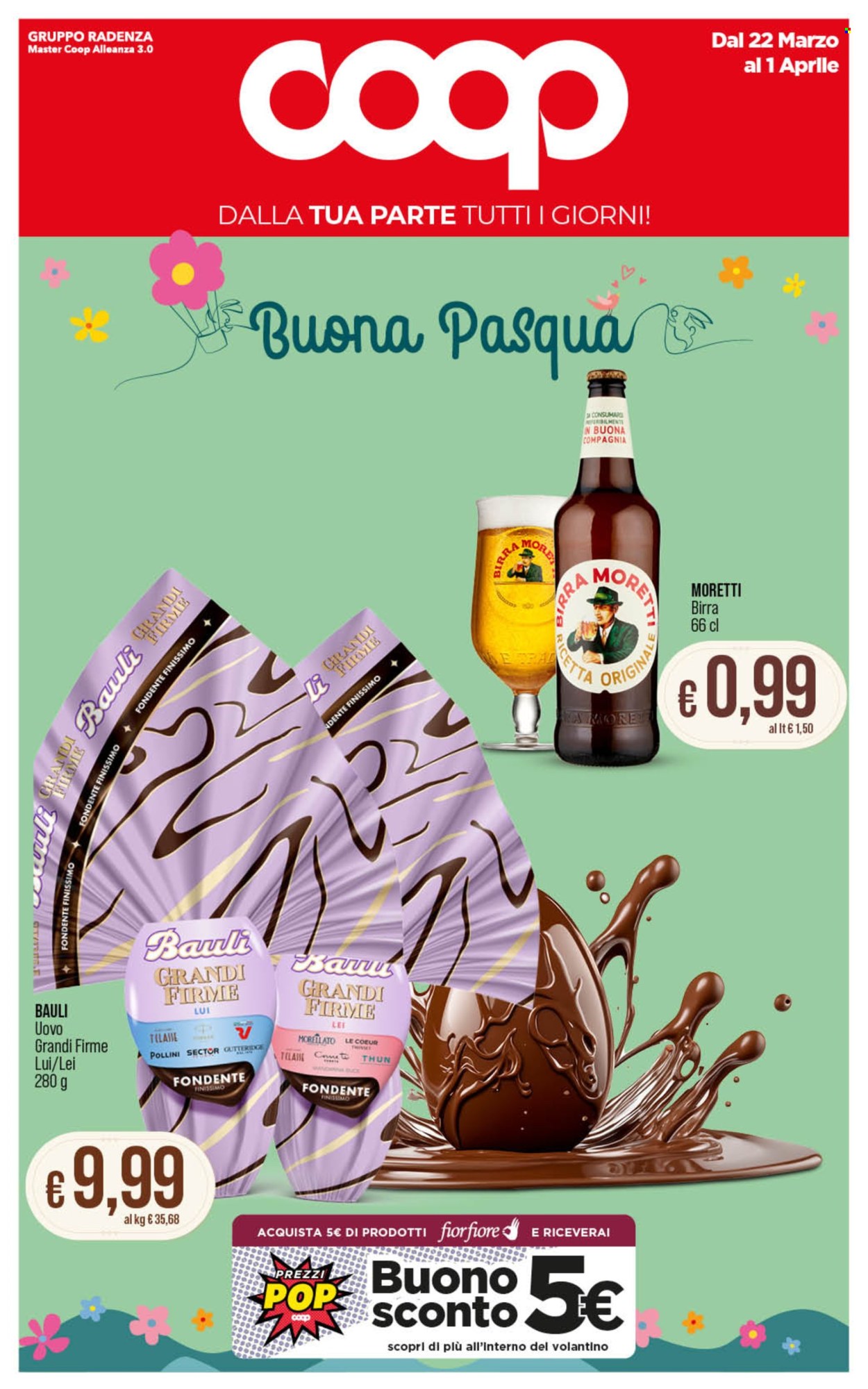 Volantino Coop - 22/3/2024 - 1/4/2024. Pagina 1