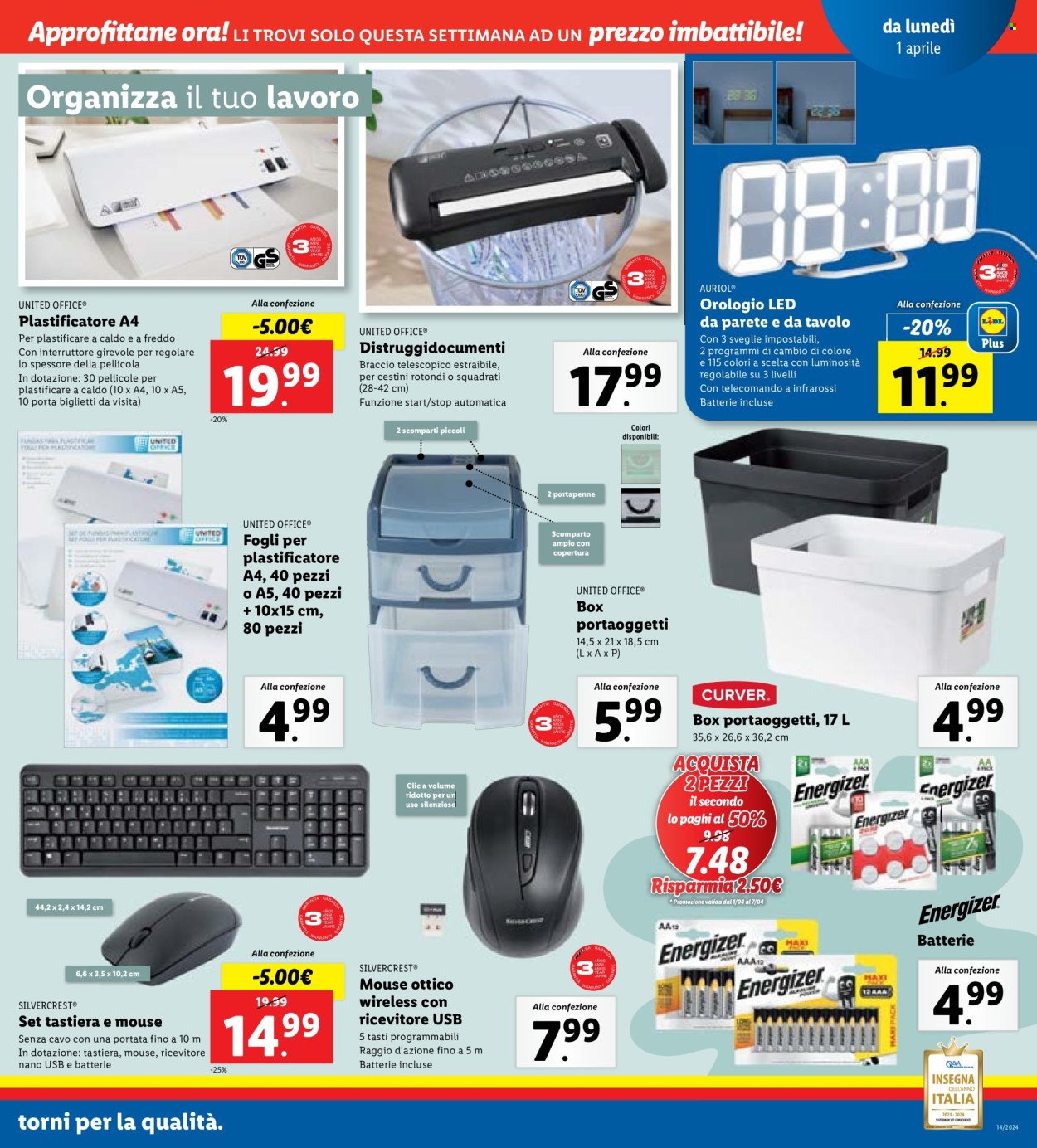 Volantino Lidl - 1/4/2024 - 7/4/2024. Pagina 21