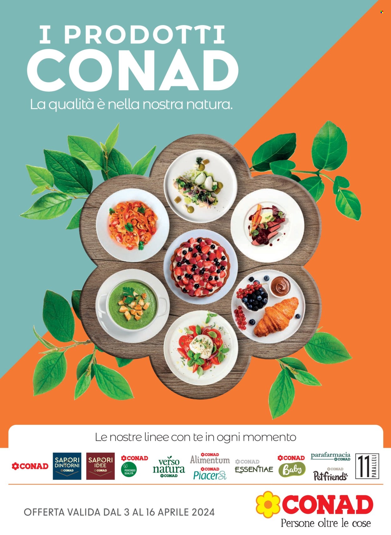 Volantino Conad - 3/4/2024 - 16/4/2024. Pagina 1