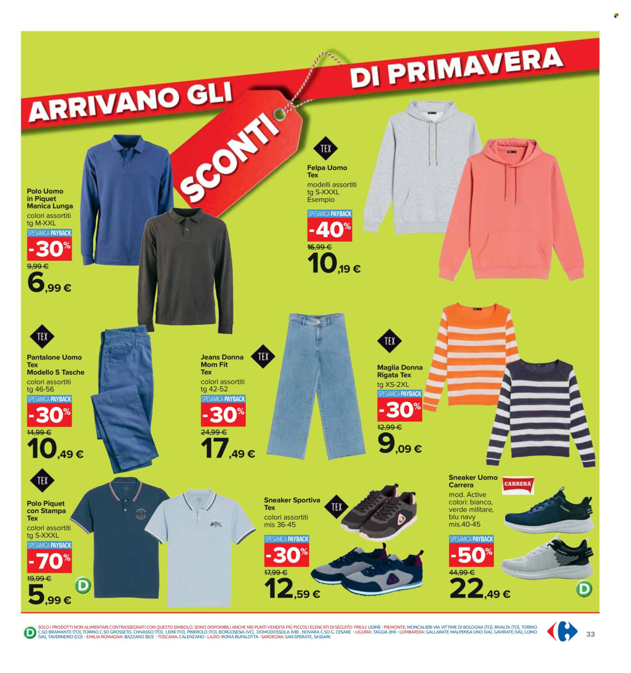 Volantino Carrefour - 2/4/2024 - 17/4/2024. Pagina 33
