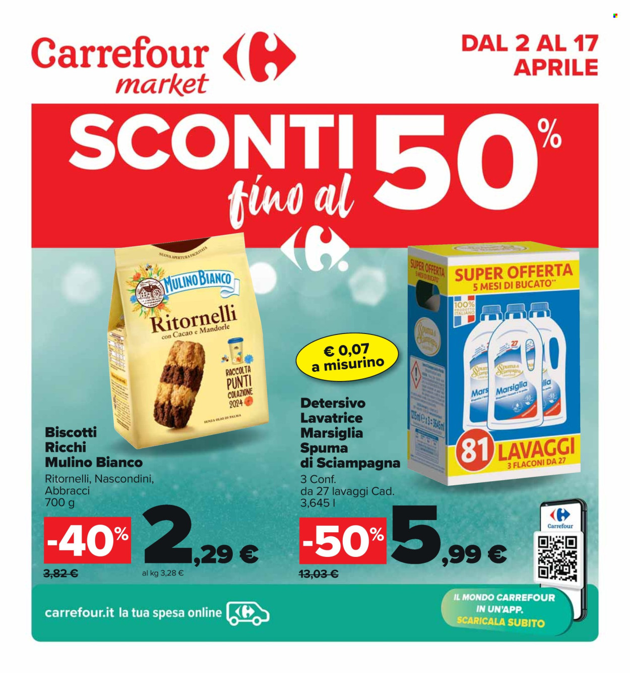 Volantino Carrefour - 2/4/2024 - 17/4/2024. Pagina 1