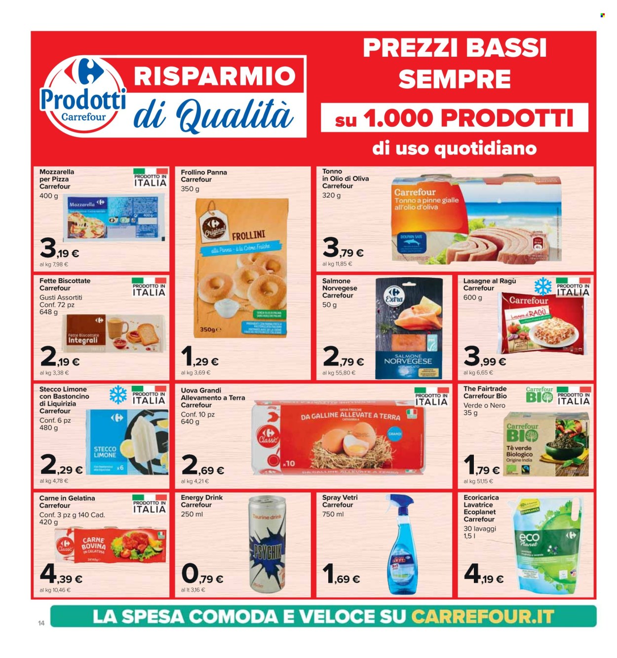 Volantino Carrefour - 2/4/2024 - 17/4/2024. Pagina 14