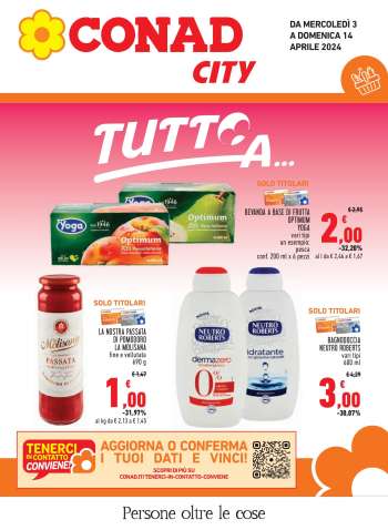 Volantino Conad City - 3/4/2024 - 14/4/2024.