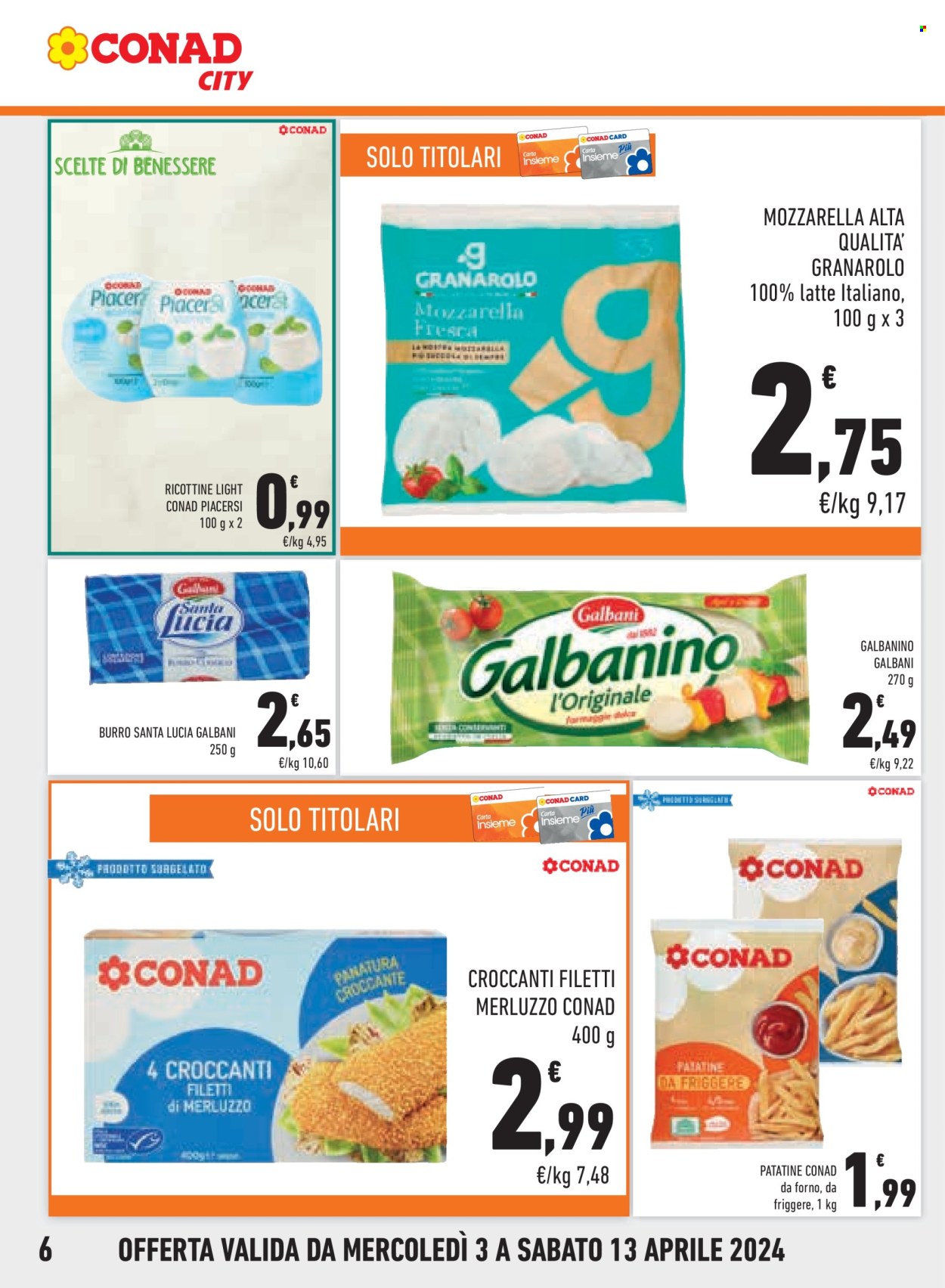 Volantino Conad City - 3/4/2024 - 13/4/2024. Pagina 6