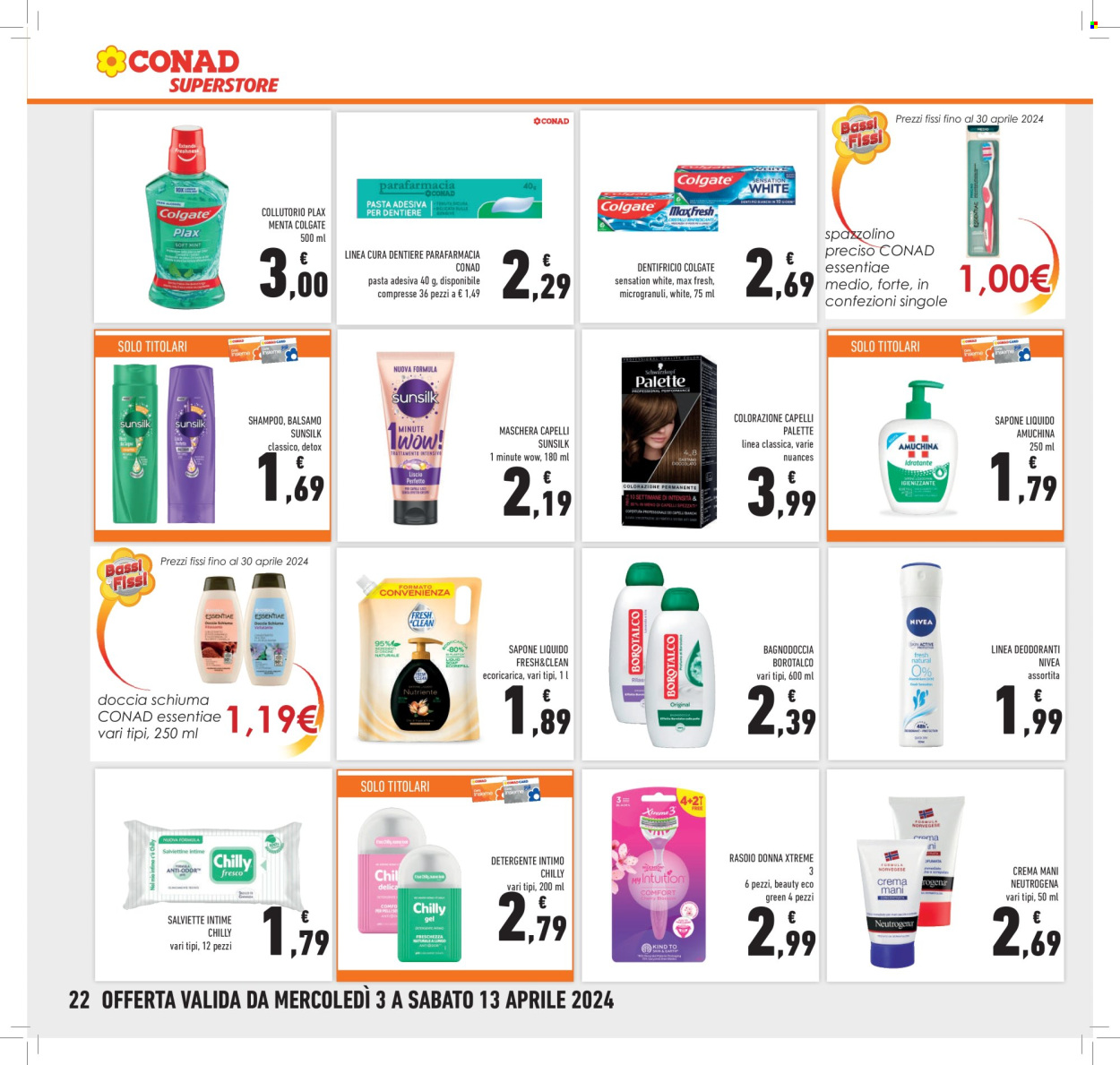 Volantino Conad Superstore - 3/4/2024 - 13/4/2024. Pagina 22