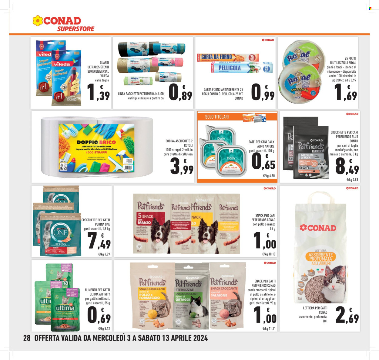 Volantino Conad Superstore - 3/4/2024 - 13/4/2024. Pagina 28