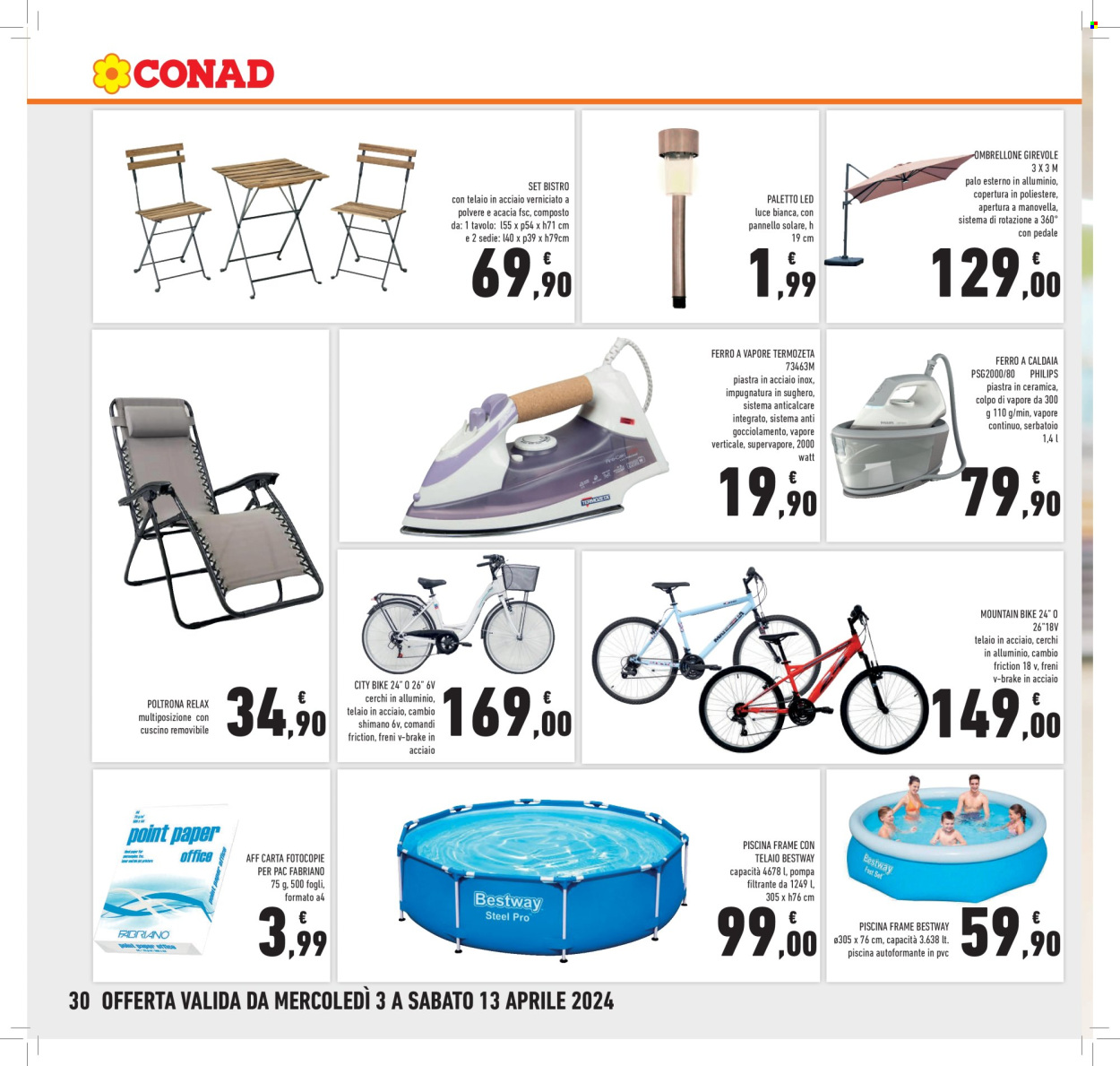 Volantino Conad Superstore - 3/4/2024 - 13/4/2024. Pagina 30