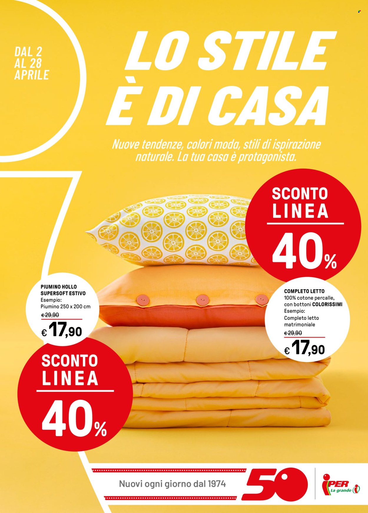 Volantino Iper, La grande i - 2/4/2024 - 28/4/2024. Pagina 1