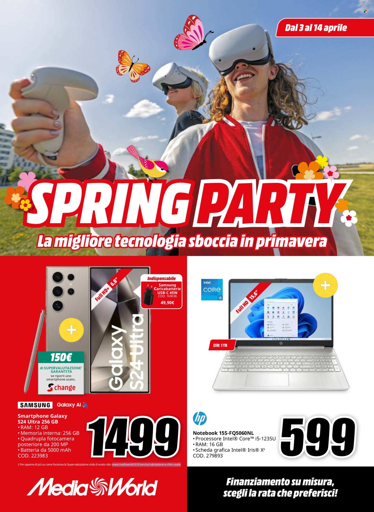 Volantino MediaWorld - 3/4/2024 - 14/4/2024. Pagina 1