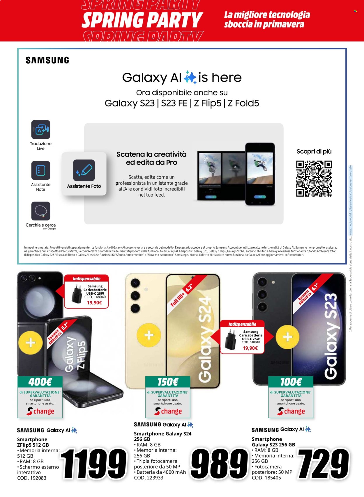 Volantino MediaWorld - 3/4/2024 - 14/4/2024. Pagina 2