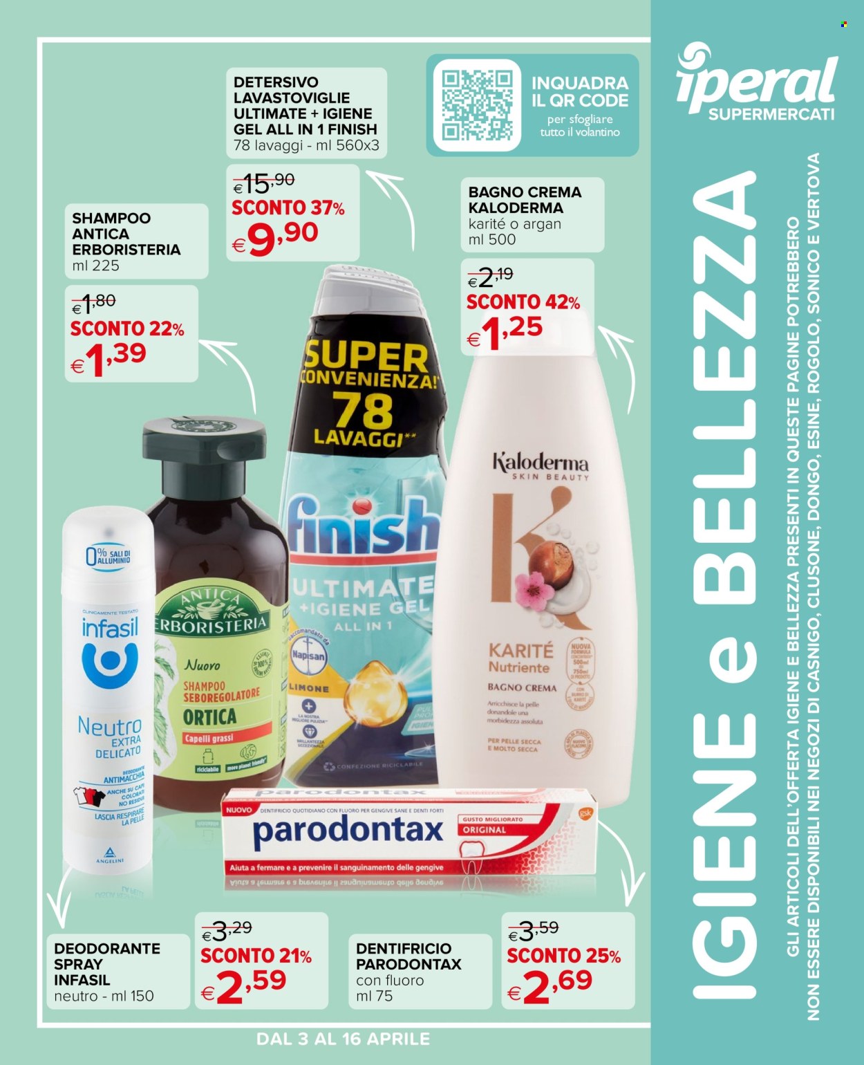 Volantino Iperal - 3/4/2024 - 16/4/2024. Pagina 1
