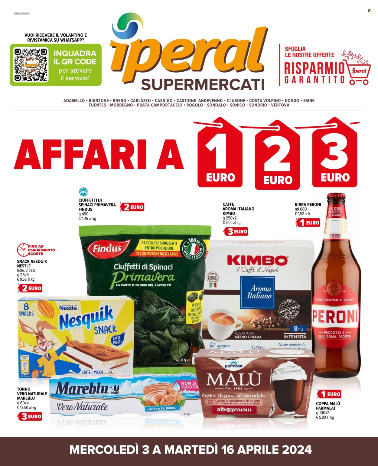 Volantino Iperal - 3/4/2024 - 16/4/2024. Pagina 1