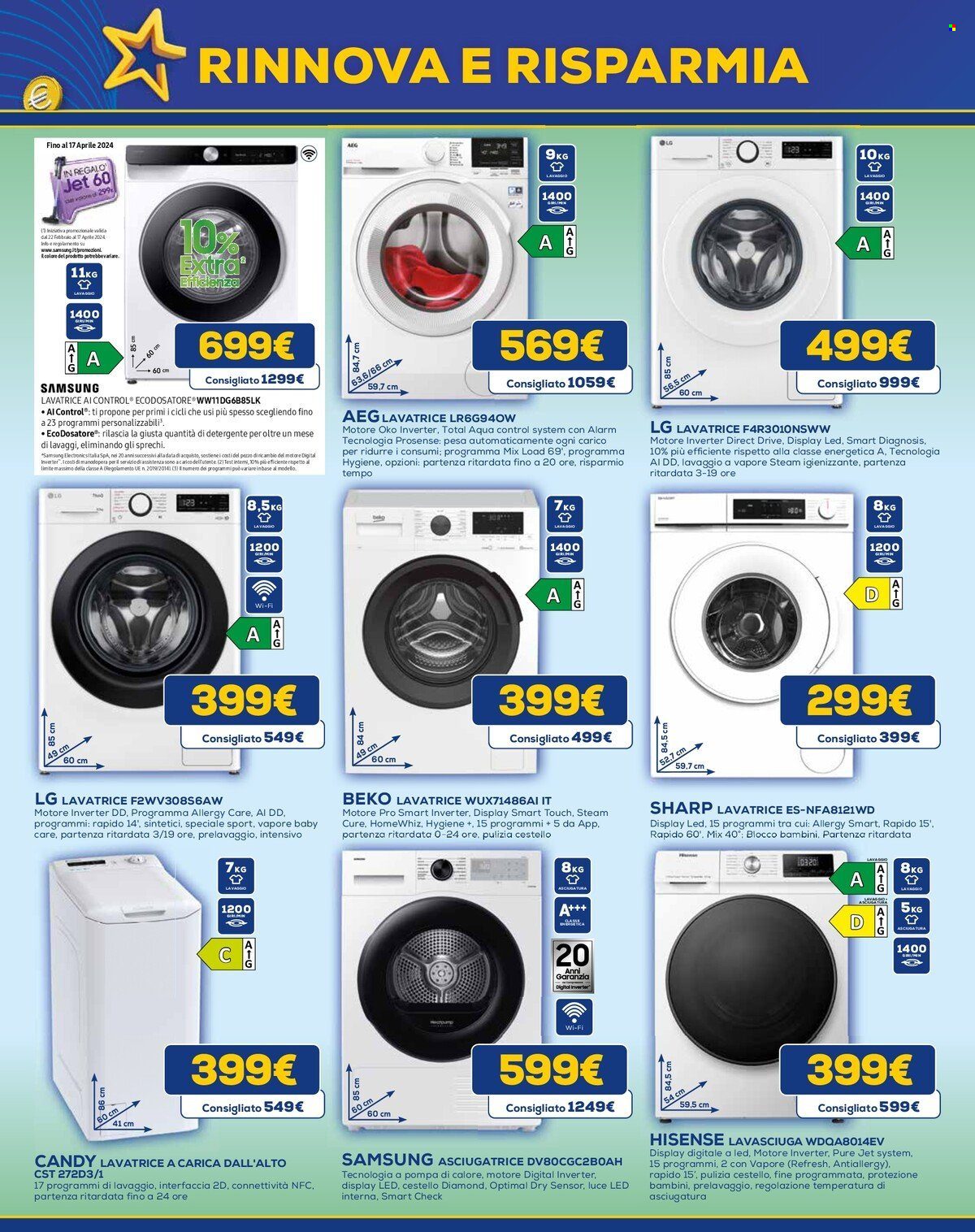 Volantino Euronics - 4/4/2024 - 17/4/2024. Pagina 34