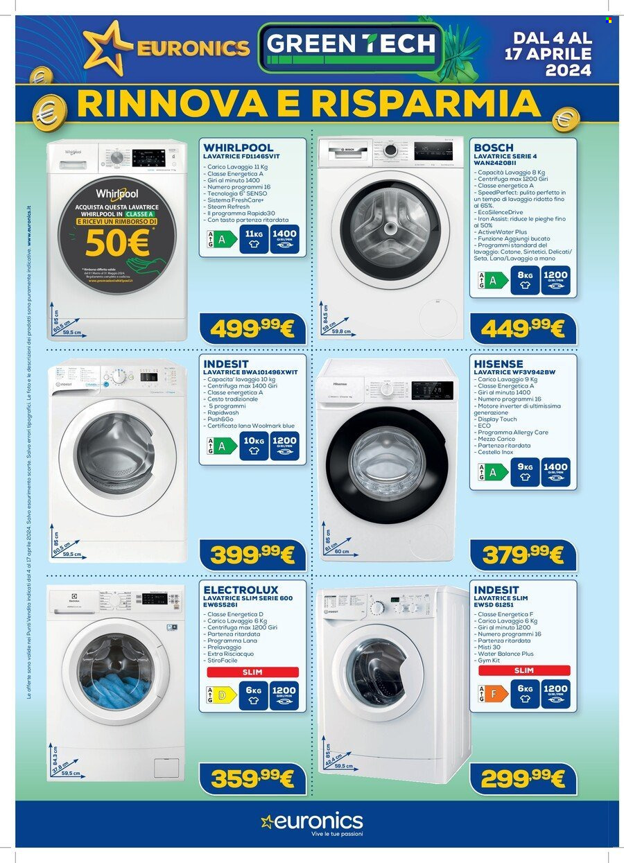 Volantino Euronics - 4/4/2024 - 17/4/2024. Pagina 8