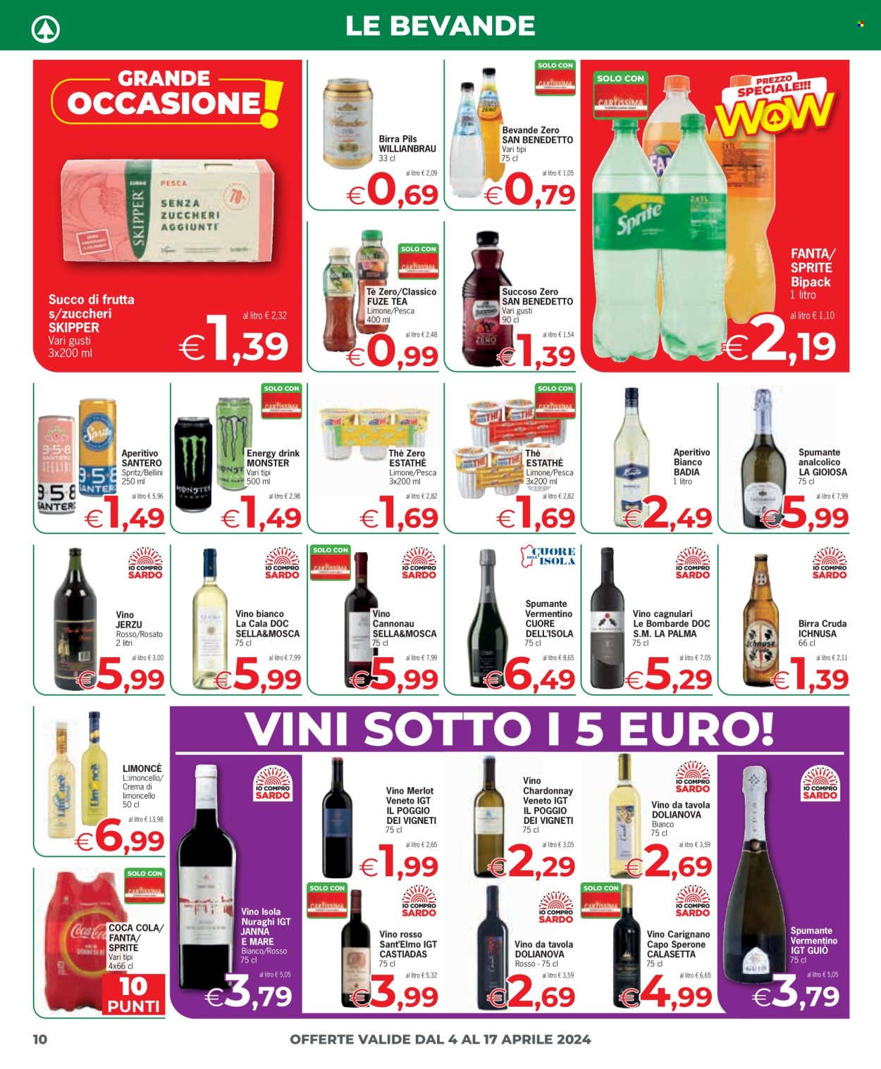 Volantino Eurospar - 4/4/2024 - 17/4/2024. Pagina 10