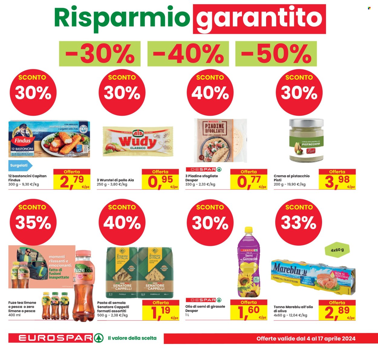 Volantino Eurospar - 4/4/2024 - 17/4/2024. Pagina 2