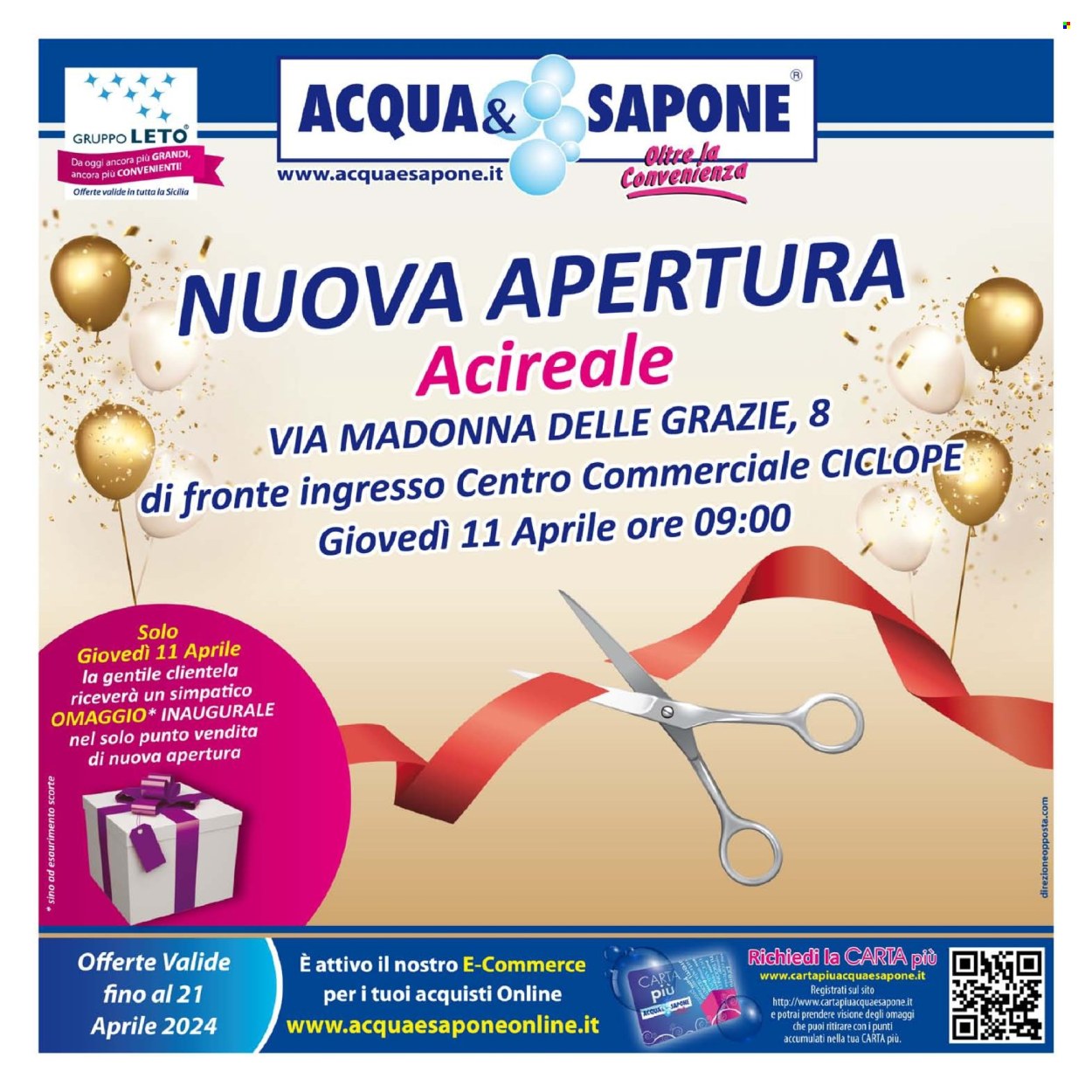 Volantino Acqua & Sapone - 11/4/2024 - 21/4/2024. Pagina 1