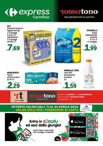 Volantino Carrefour - 11/4/2024 - 24/4/2024.