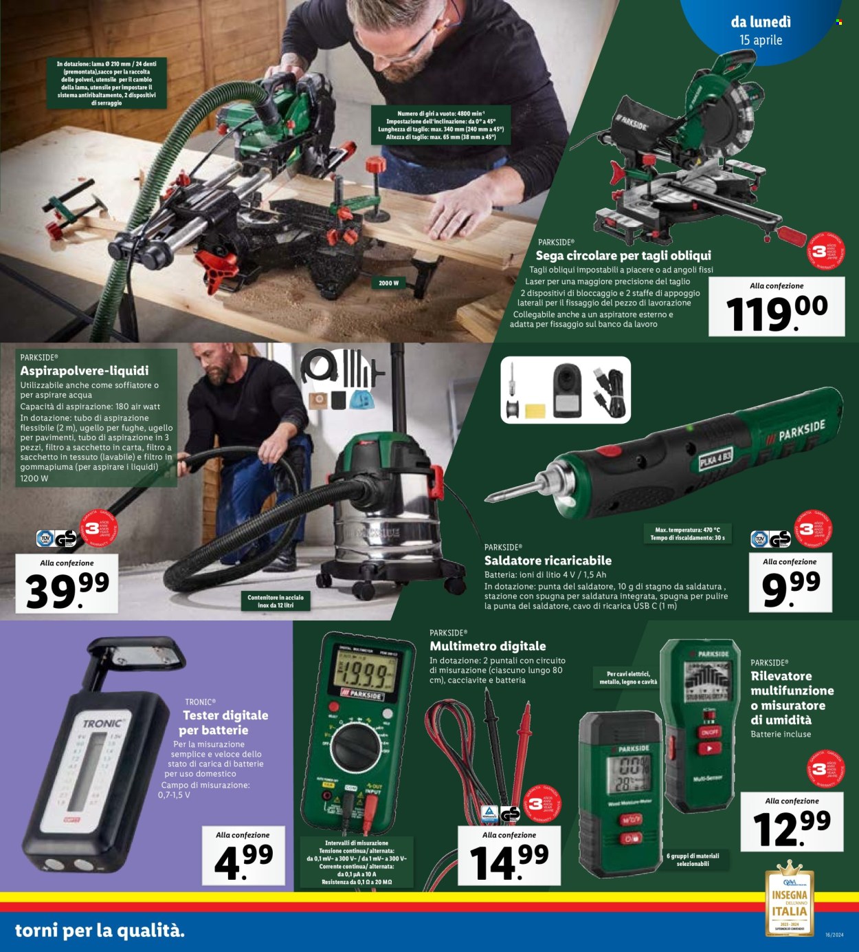 Volantino Lidl - 15/4/2024 - 21/4/2024. Pagina 19