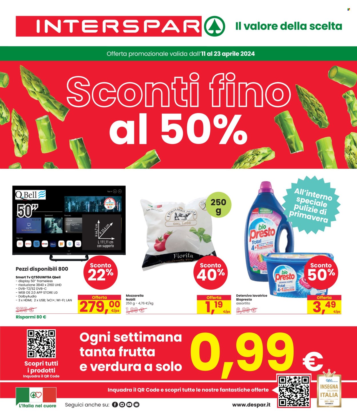 Volantino Interspar - 11/4/2024 - 23/4/2024. Pagina 1