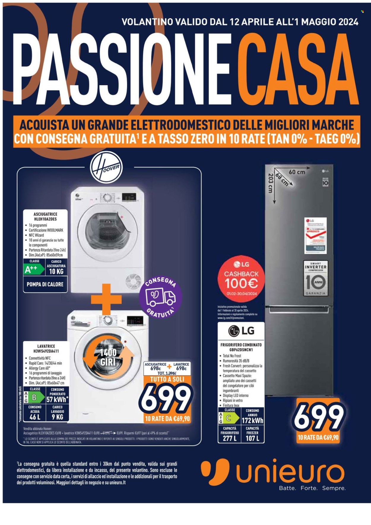 Volantino Unieuro - 12/4/2024 - 1/5/2024. Pagina 1