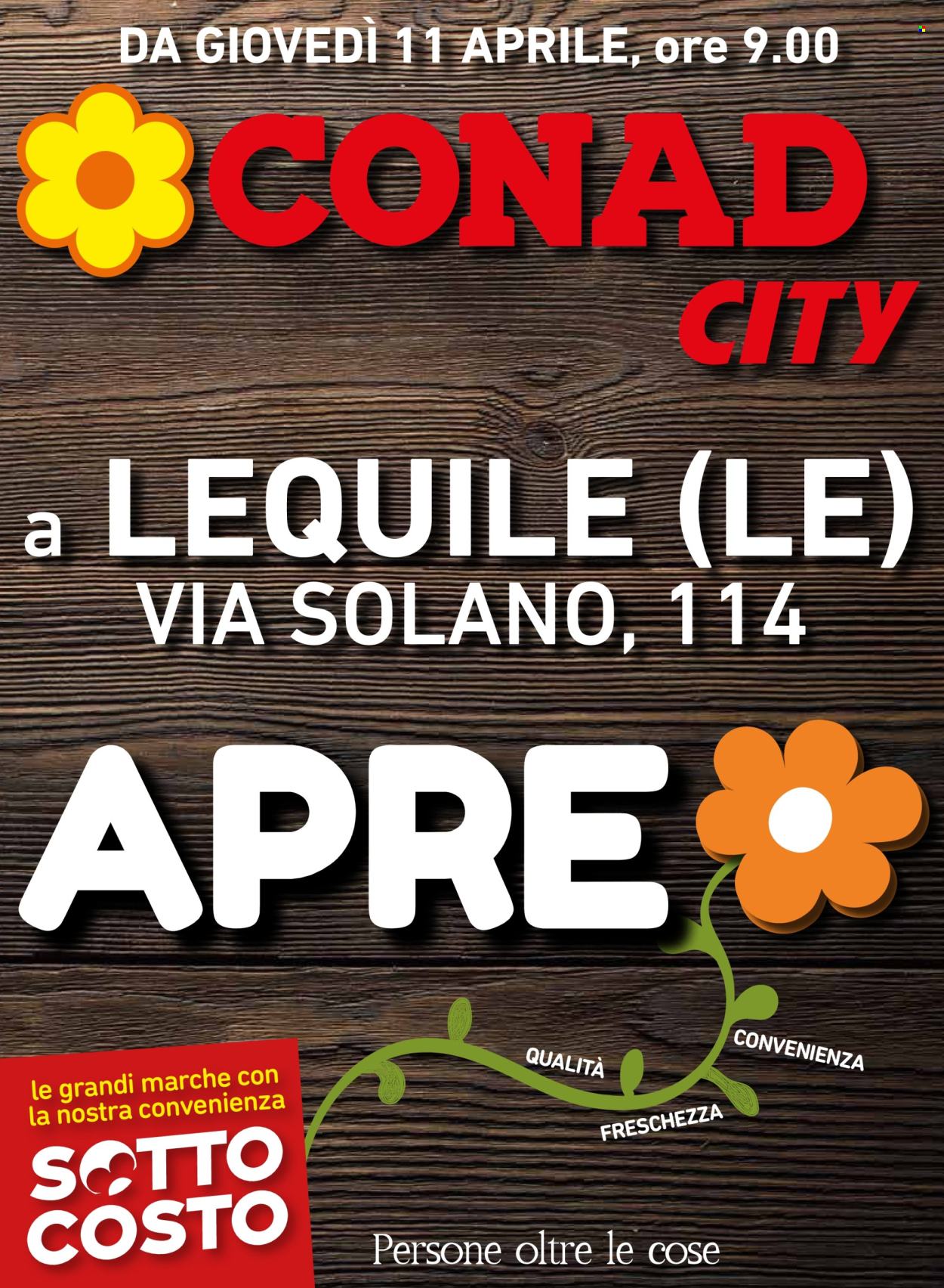 Volantino Conad City - 11/4/2024 - 18/4/2024. Pagina 1