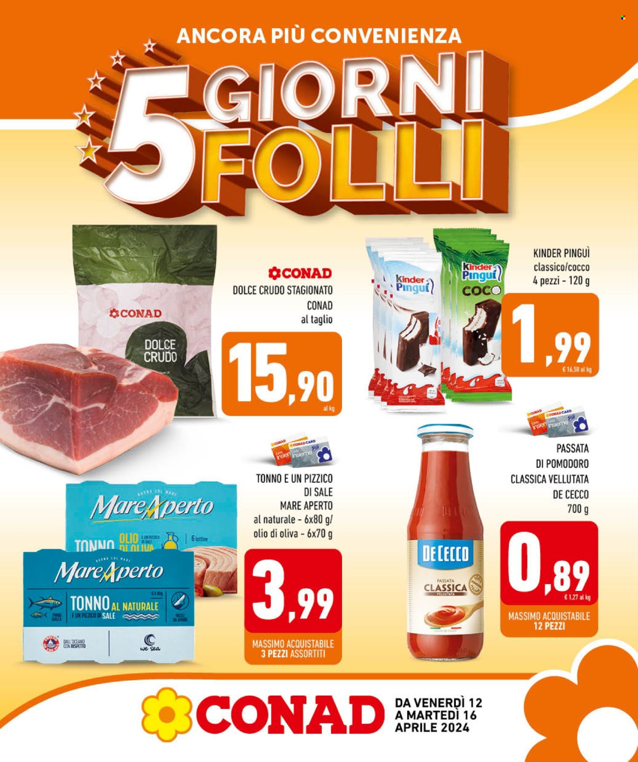 Leták Conad - 12.4.2024 - 16.4.2024. Strana 1