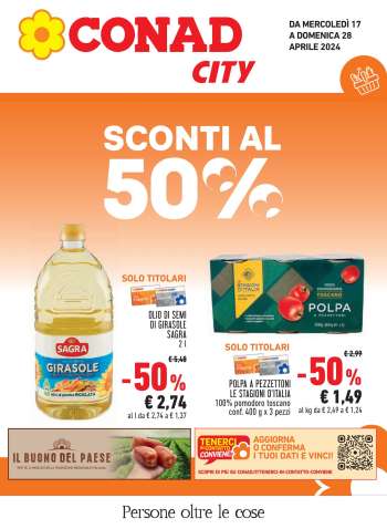 Volantino Conad City - 17/4/2024 - 28/4/2024.