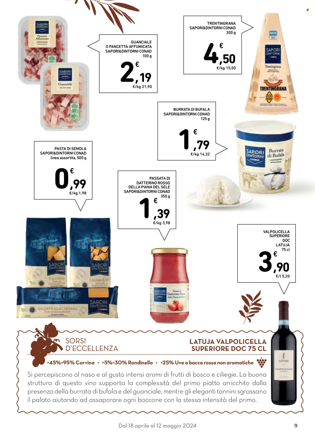 Leták Conad Superstore - 18.4.2024 - 12.5.2024. Strana 9