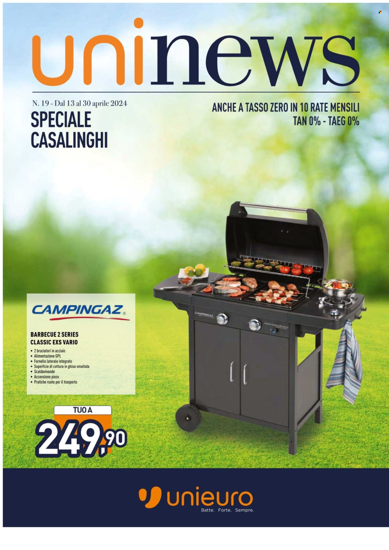 Volantino Unieuro - 13/4/2024 - 30/4/2024. Pagina 1