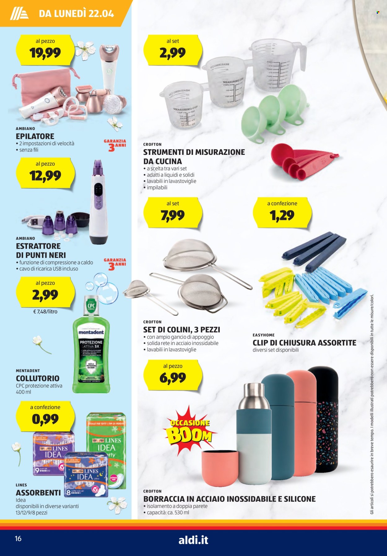 Volantino Aldi - 22/4/2024 - 28/4/2024. Pagina 16