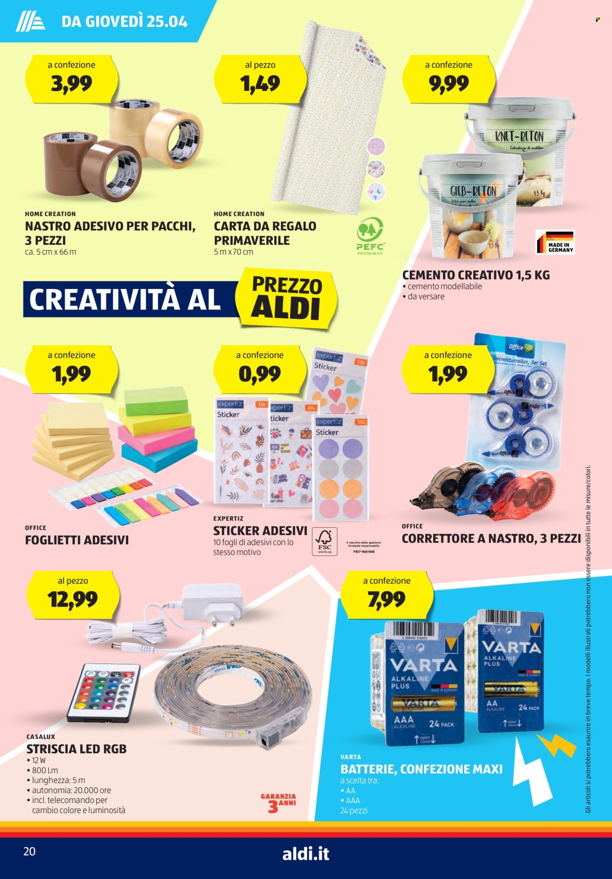 Volantino Aldi - 22/4/2024 - 28/4/2024. Pagina 20