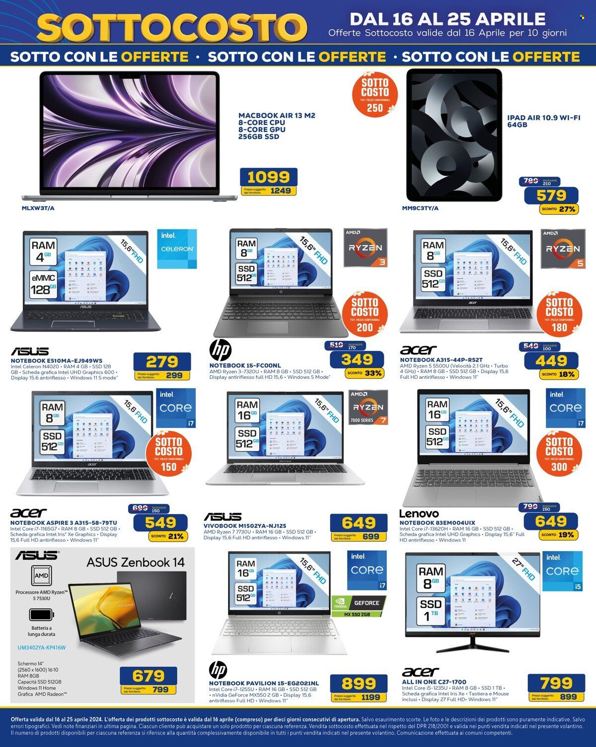 Volantino Euronics - 16/4/2024 - 25/4/2024. Pagina 9