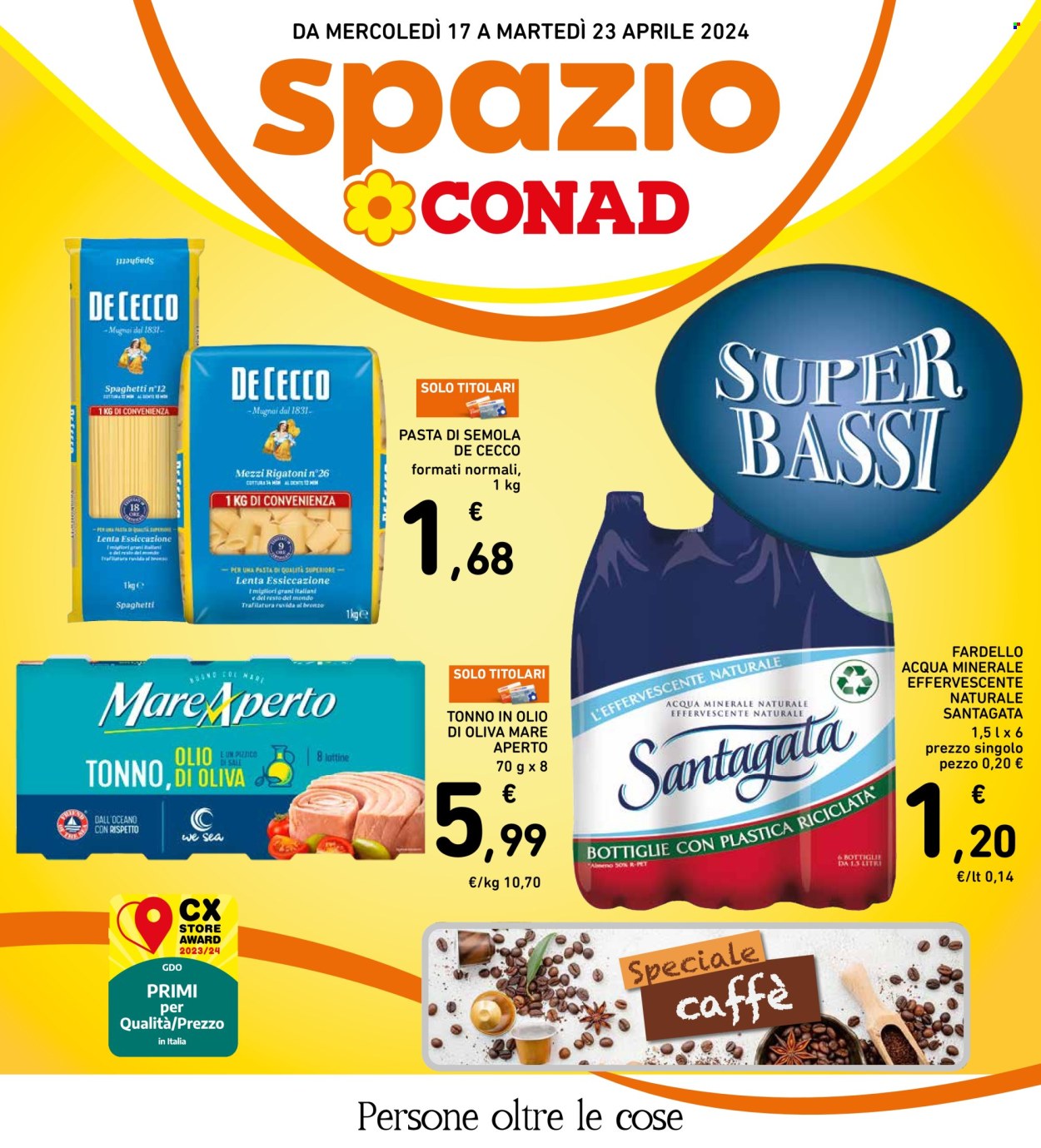 Volantino Spazio Conad - 17/4/2024 - 23/4/2024. Pagina 1