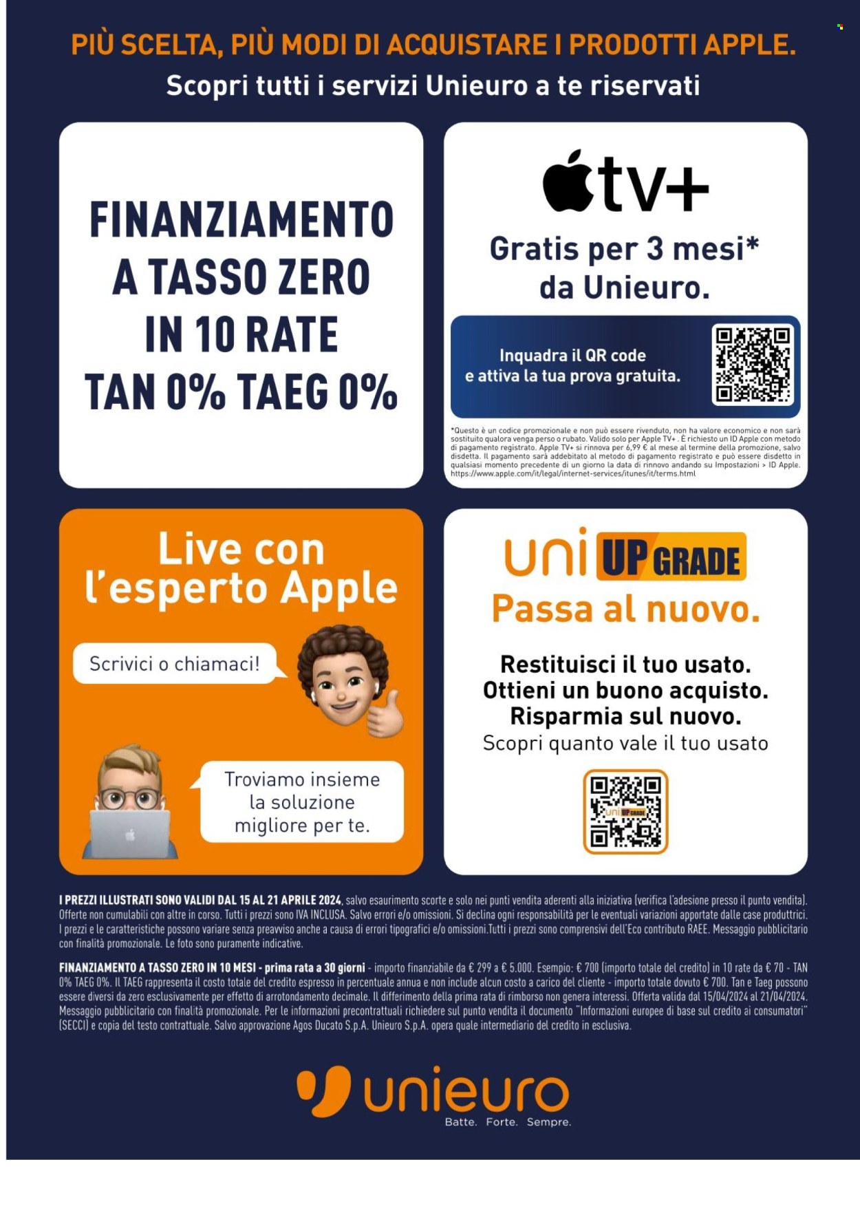 Volantino Unieuro - 15/4/2024 - 21/4/2024. Pagina 19
