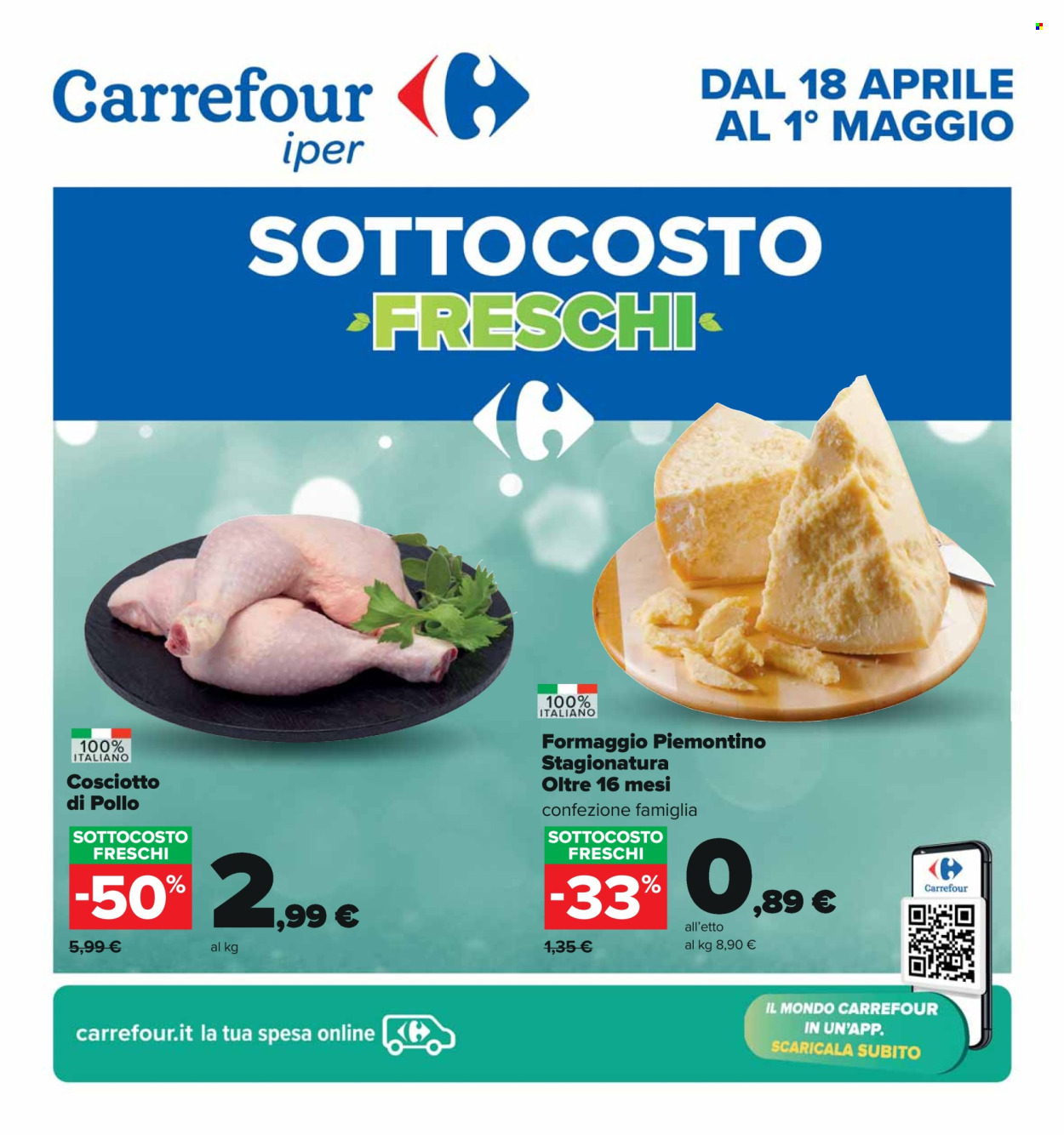 Volantino Carrefour - 18/4/2024 - 1/5/2024. Pagina 1