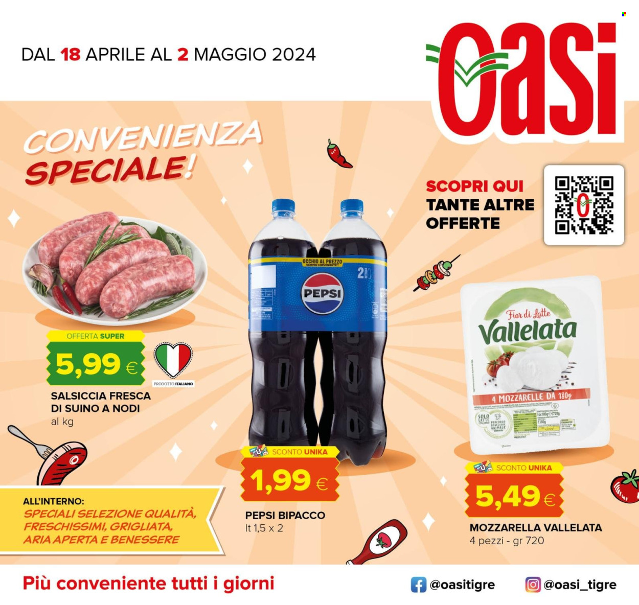 Volantino Oasi - 18/4/2024 - 2/5/2024. Pagina 1