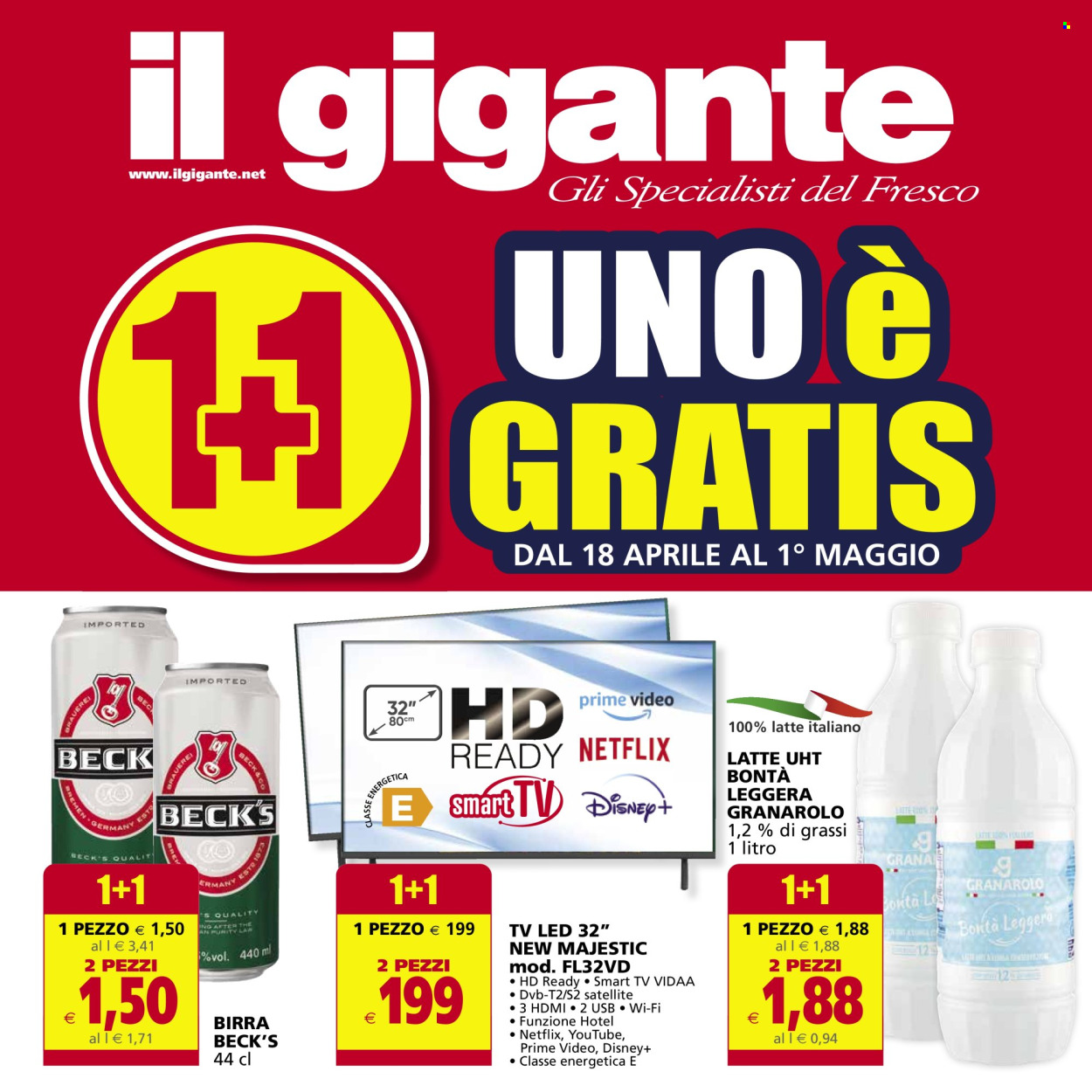 Volantino Il Gigante - 18/4/2024 - 1/5/2024. Pagina 1