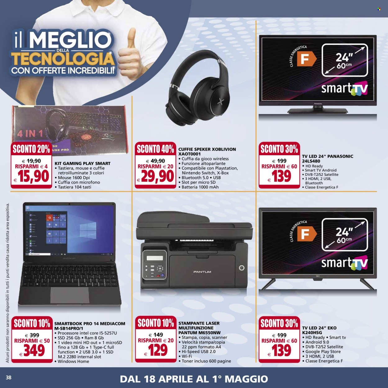 Volantino Il Gigante - 18/4/2024 - 1/5/2024. Pagina 38