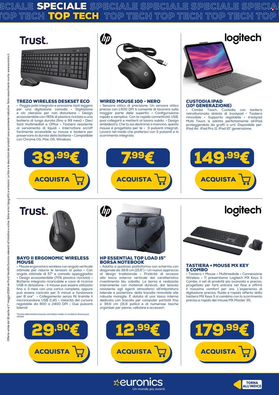 Volantino Euronics - 18/4/2024 - 1/5/2024. Pagina 22